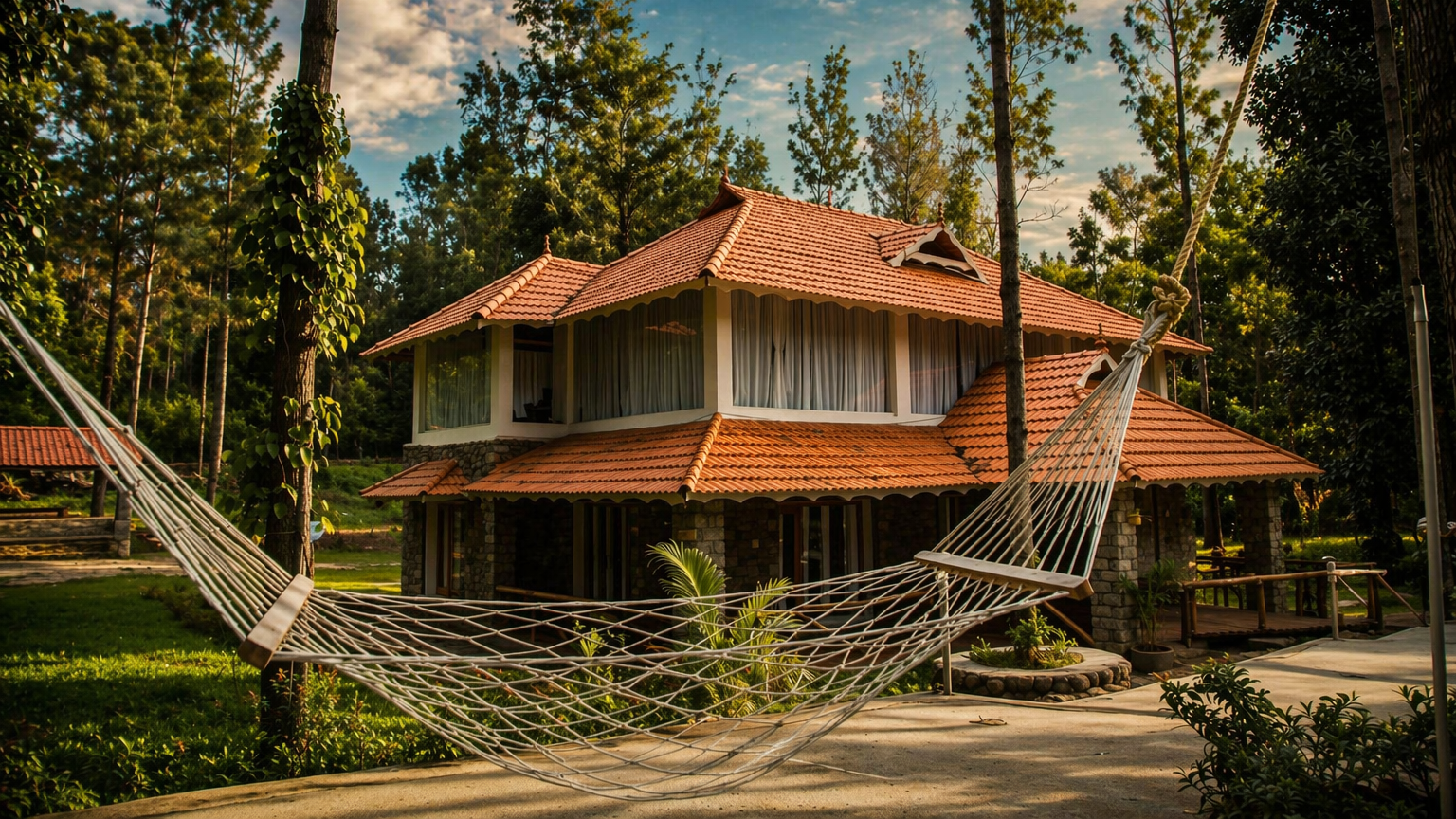 Cozy traditional house hammock